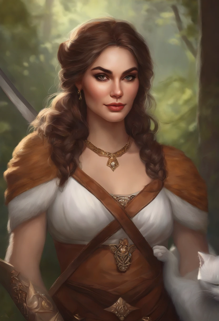 painting of a woman with a cat face and a sword, very very beautiful furry art, furry art, furry art!!!, anthro portrait, anthro art, furry fantasy art, fursona art, furry character portrait, masterpiece anthro portrait, detailed painting 4 k, portrait of jinx from arcane, detailed digital painting, pov furry art, digital painting highly detailed