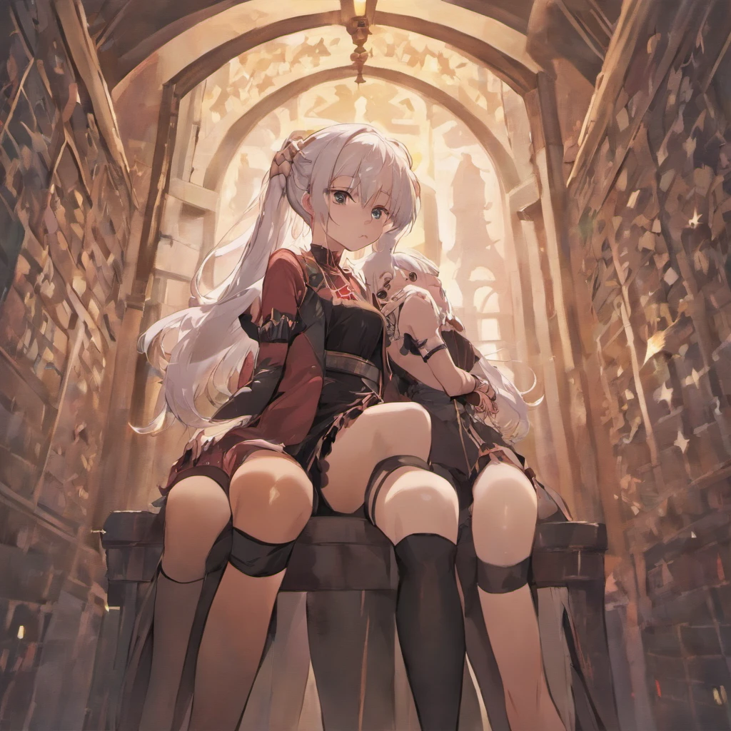 ,twincest,White hair,Stockings,Young，Imprisoned