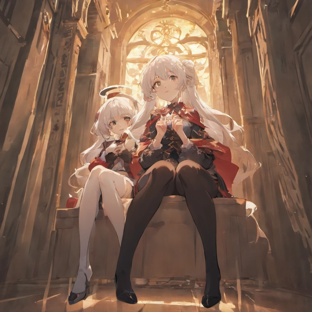 ,twincest,White hair,Stockings,Young,Imprisoned