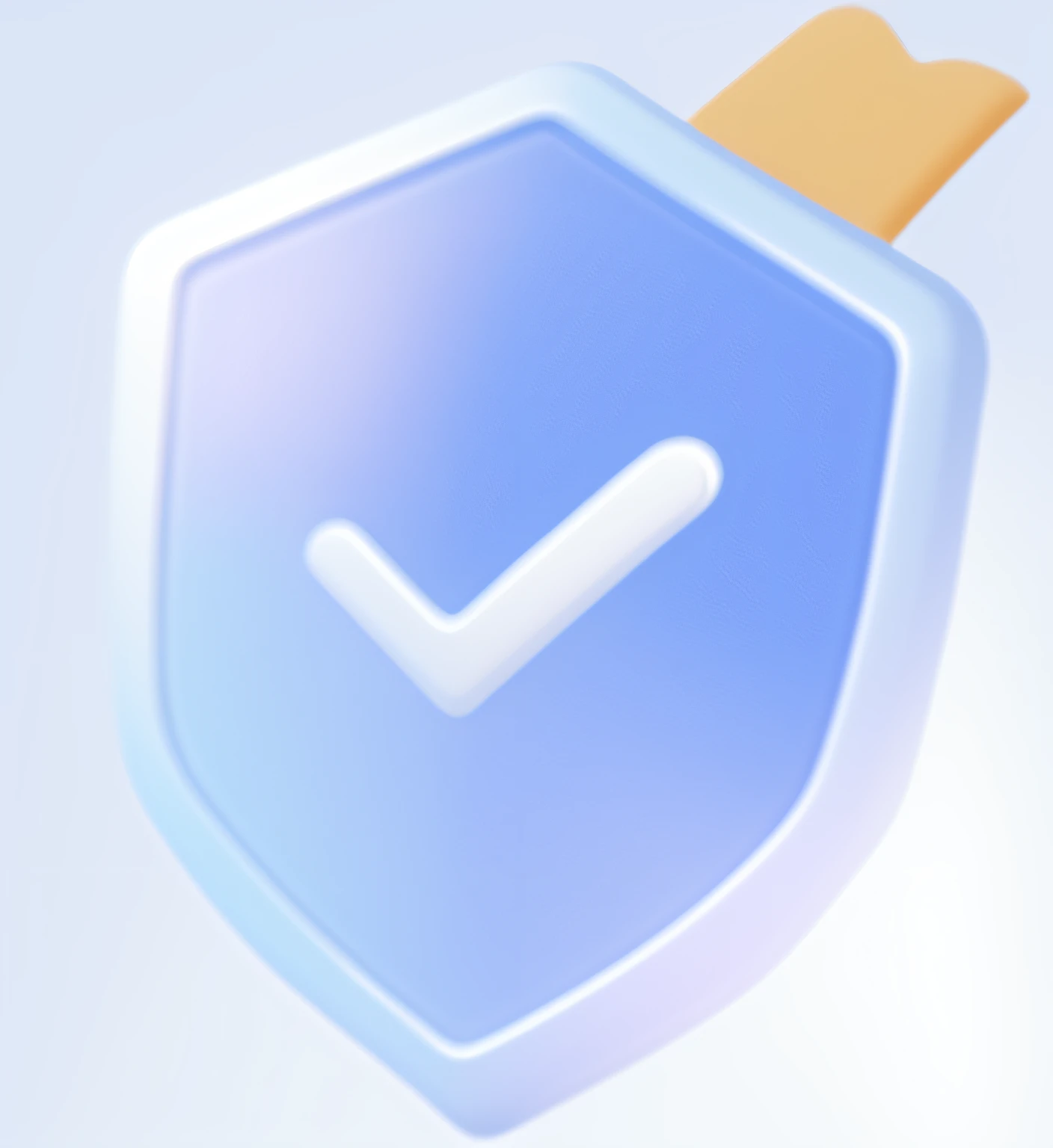 Close-up of blue shield with download arrow, a shield, ,c4d