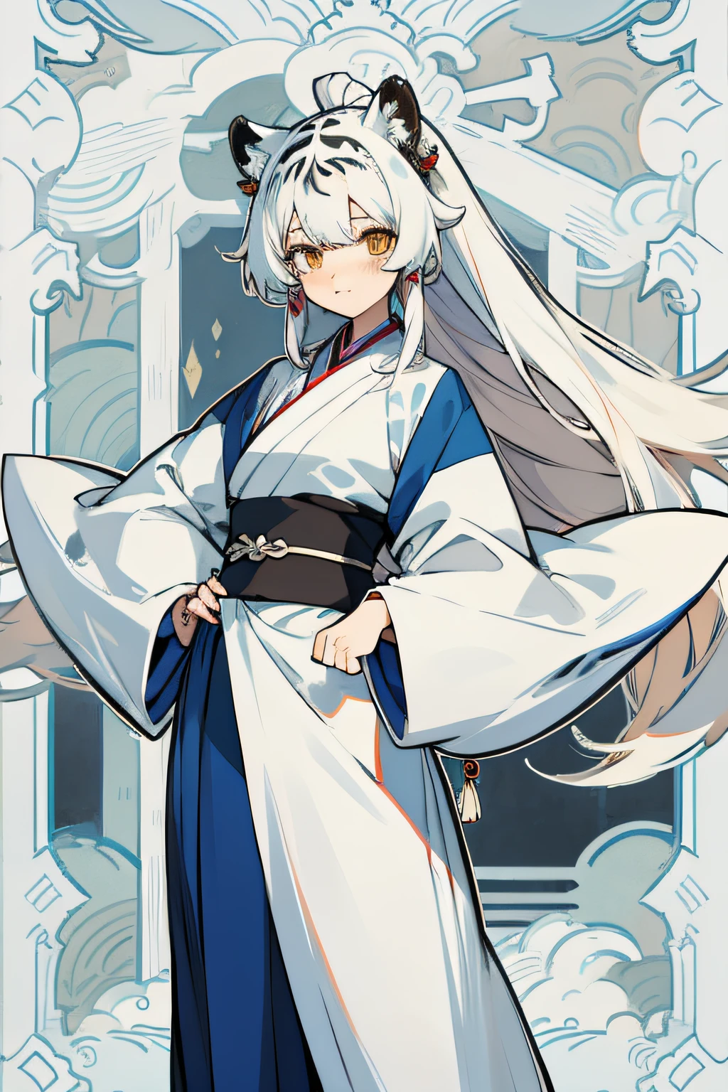 the white tiger，female pervert，Hanfu