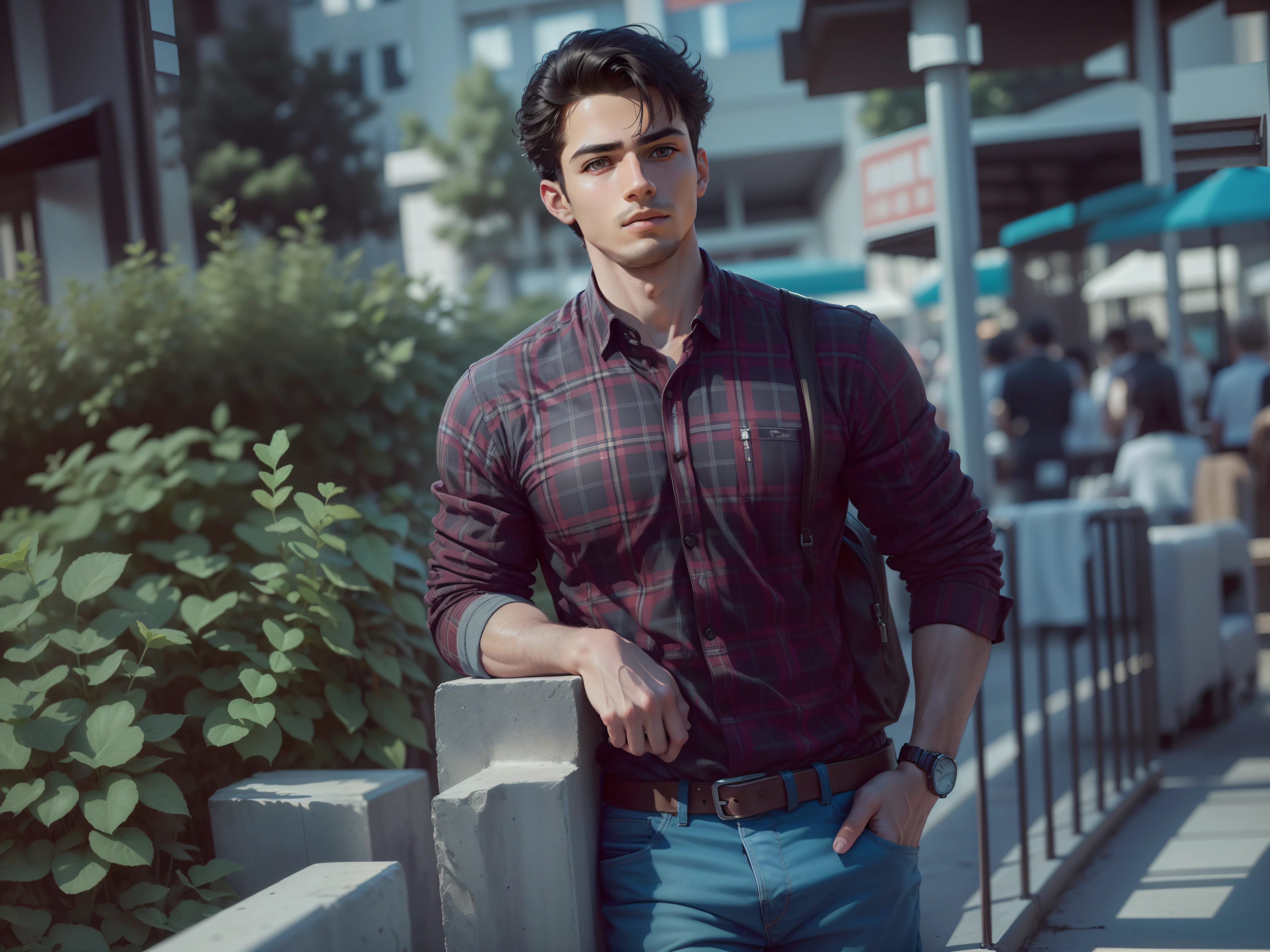 (best quality,4k,8k,highres,masterpiece:1.2),ultra-detailed,(realistic,photorealistic,photo-realistic:1.37), smart boy,curious expression,dark brown eyes,black hair,sleek hairstyle,focused look,intelligent eyes,school uniform,book in hand,standing near a library,reading,with a backpack,neat handwriting,thinking deeply,shadows and highlights,portrait,soft natural lighting,subtle color palette
