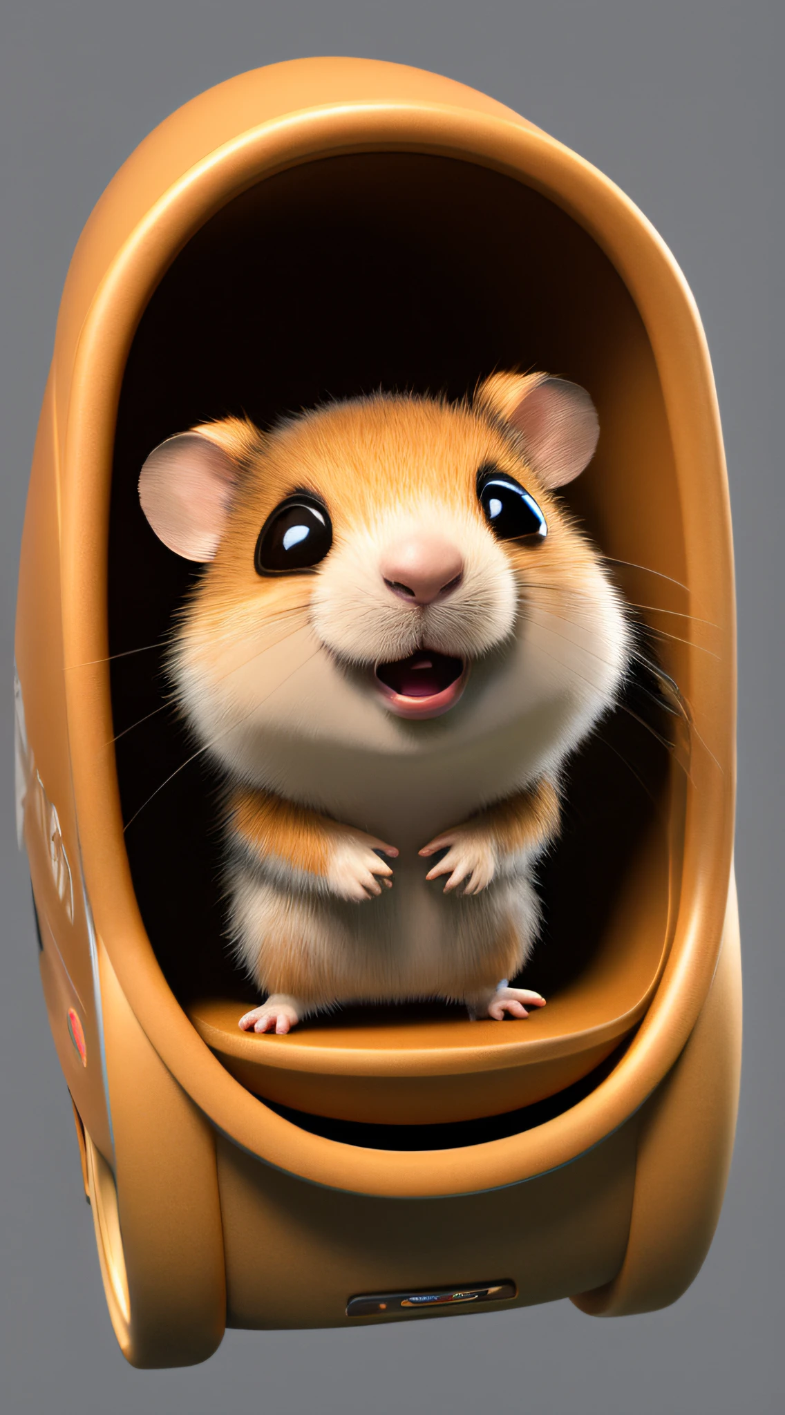 The cute little hamster waved and smiled in greeting me,unreal-engine,Faraway view,cozy indoor lighting,art stations,detailed digital painting,cinematic ligh,Character design for Mark Raden and Pixar and Hayao Miyazaki,illusory 5,daz,ultra-realistic realism,Octane rendering,3DMDT1