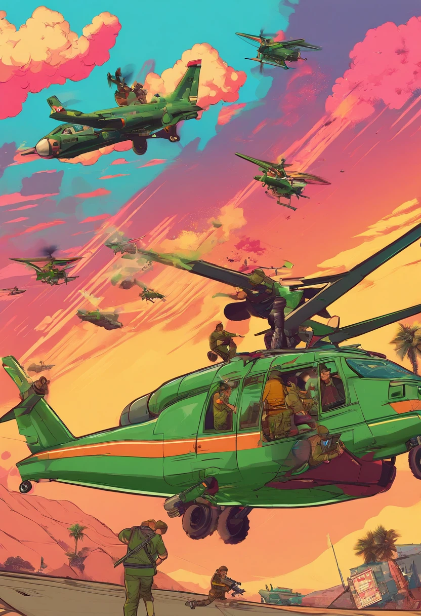 GTA5 players fly planes over military bases