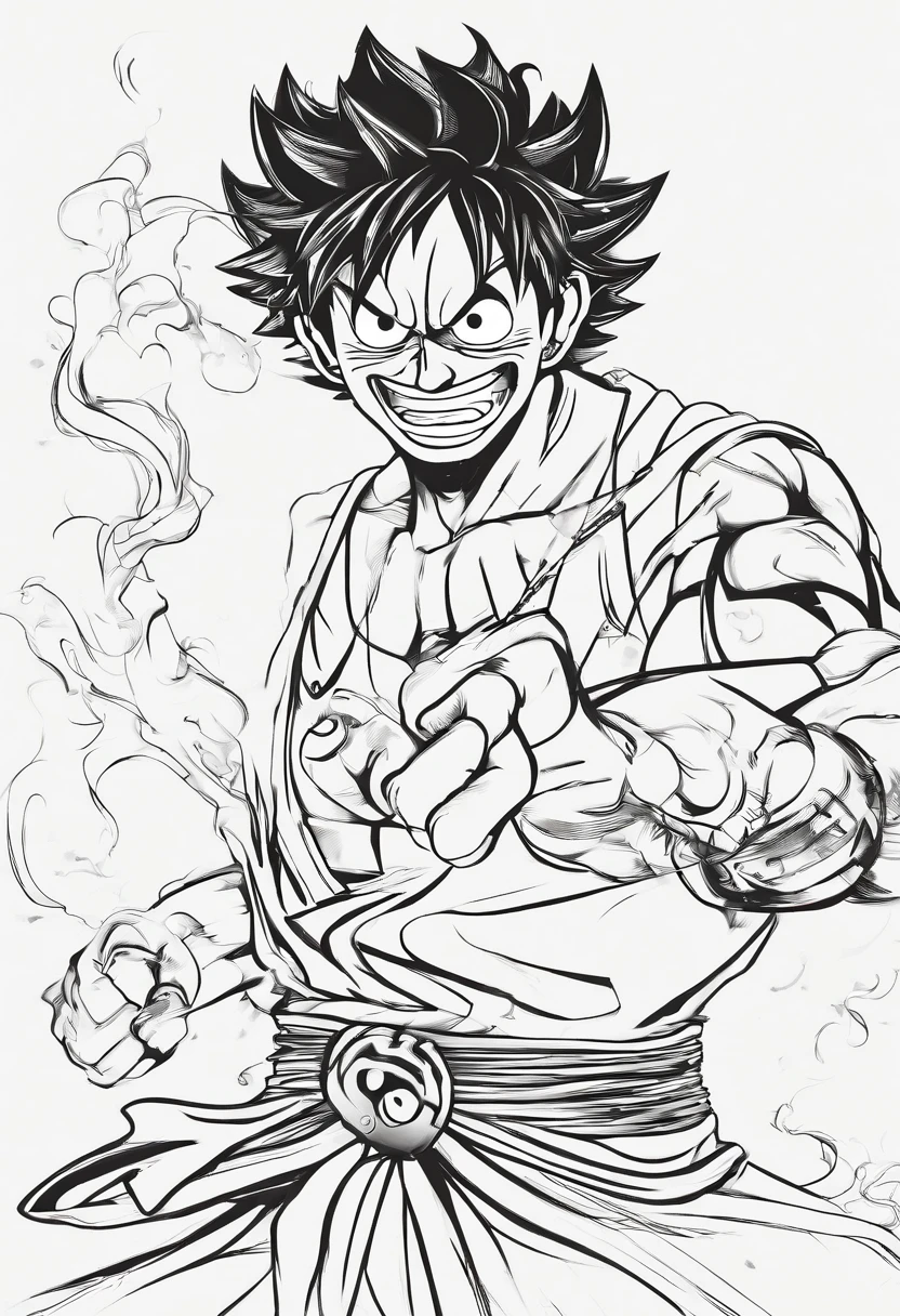 Luffy gear 5, one piece, samurai