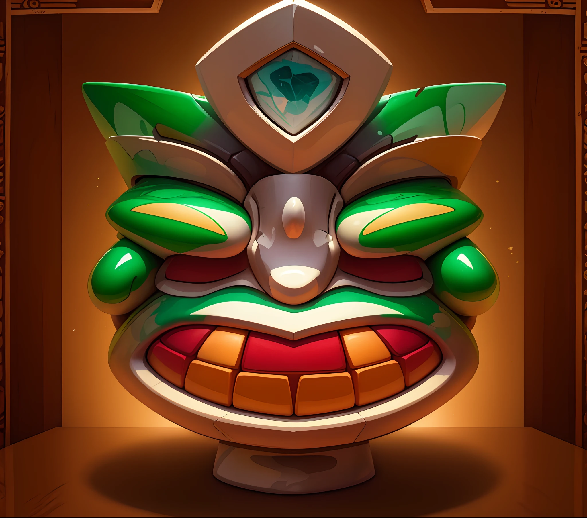 (green color:0.6),(Farbe:0.2),steins,mayan style,highest masterpiece,high qulity