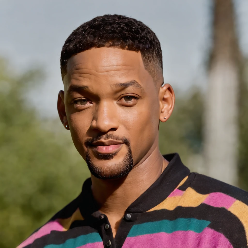 Perfect shot of Will Smith as the fresh Prince of (bel-Air) , masterpiece Stunning sense from the famous series.