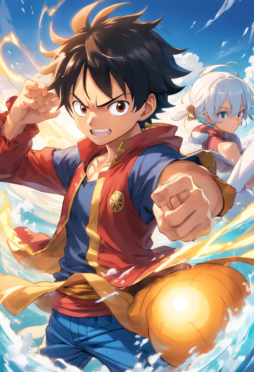 gear 5 luffy, gear 5, white hair
