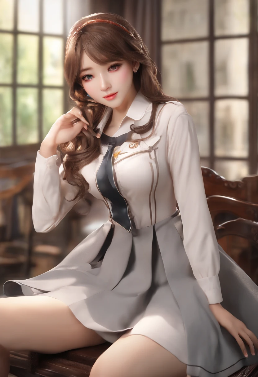 ((large breast, 20 year old girl,korean girl, small head)), ((15)) daylight, sunlight, (perfect body : 1.1), (young), (long wavy hair:1.2), full body shot, (girl wearing school uniform:1.4, leather skirt, button up shirt), ((school uniform)), (extremely detailed CG 8k wallpaper), (an extremely delicate and beautiful), (masterpiece), (best quality:1.0), (ultra highres:1.0), beautiful lighting ,perfect lightning, realistic shadows, [highres], detailed skin, ultra-detailed, ((spread legs)), (legs up), slim body) bent over, large earring, thighs, (beautiful long hair),, fine collarbone, soft navel, soft midriff, soft back, angle from above, sweaty, beautiful breasts, blush, photorealistic, realistic face, realistic eyes, small eyes, smirk (((colorful))) (((cleavage))), (freckles), (eye liner), (mascara), ((thick white liquid on body)),((spreading thighs)), ((((thick white liquid dripping from body)))), ((hands on thighs)), (((stick between breasts)))