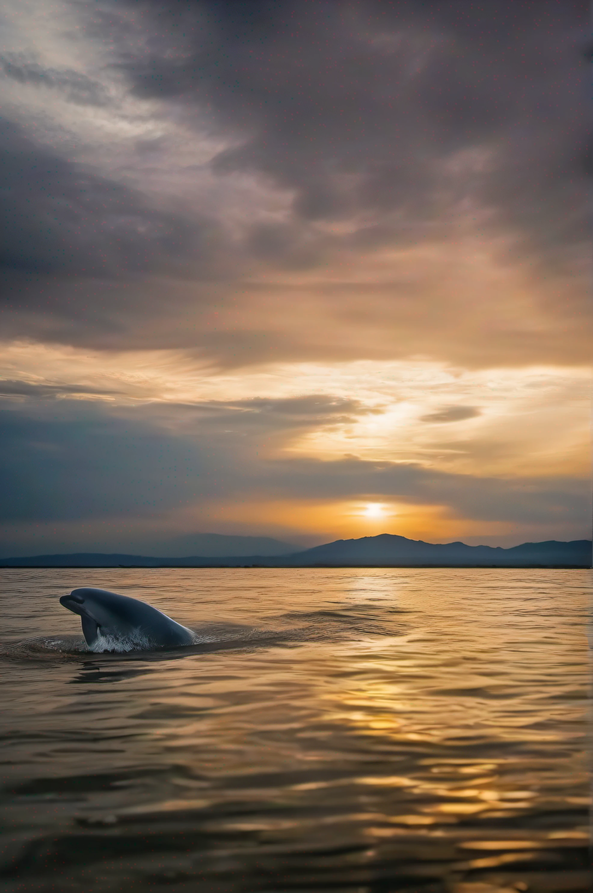 Awesome view of sea Irrawaddy Dolphin capture by phiilip Waller photography on --ar 73:128 --s 750 --v 5. 2