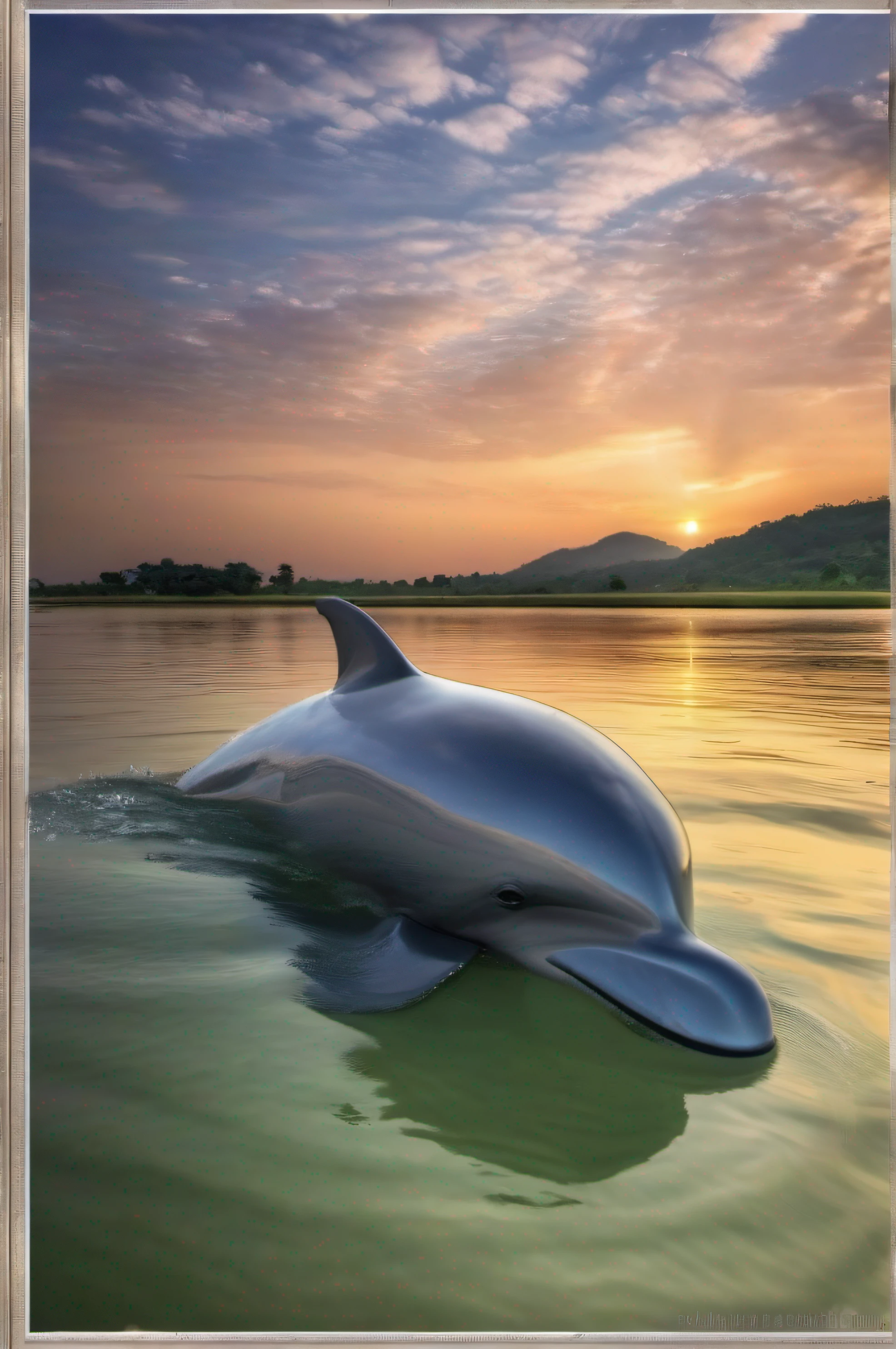 Awesome view of sea Irrawaddy Dolphin capture by phiilip Waller photography on --ar 73:128 --s 750 --v 5. 2