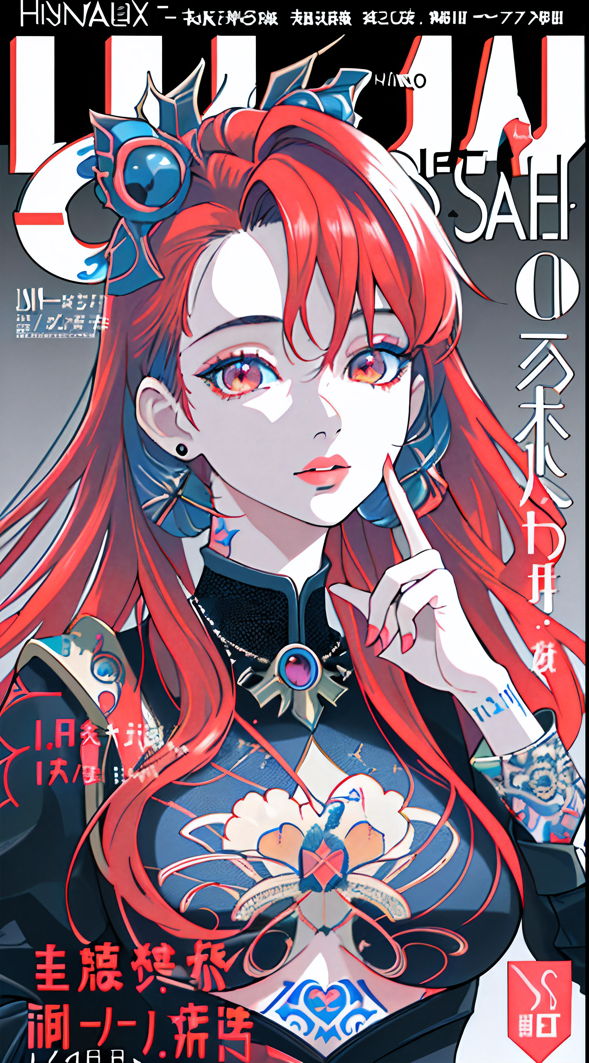 (best quality,masterpiece:1.2),ultra-detailed,realistic:1.37,perfect face,pro art,portraits,colorful shades,tattooed hand,trendy outfit,modern design,modern style,cover,cover style,magazine cover