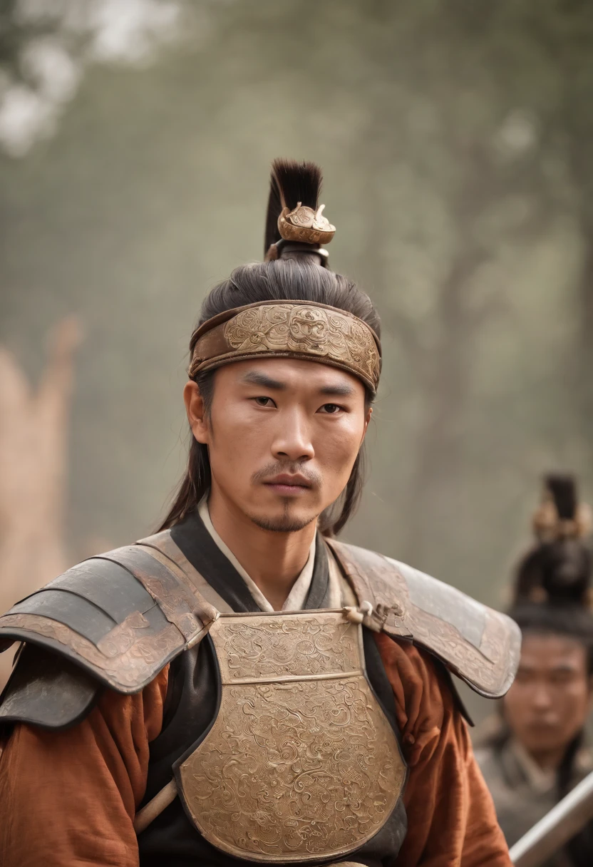A handsome Tang Dynasty warrior