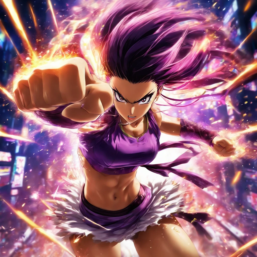 Saeko Nogami, action pose, realistic, best quality