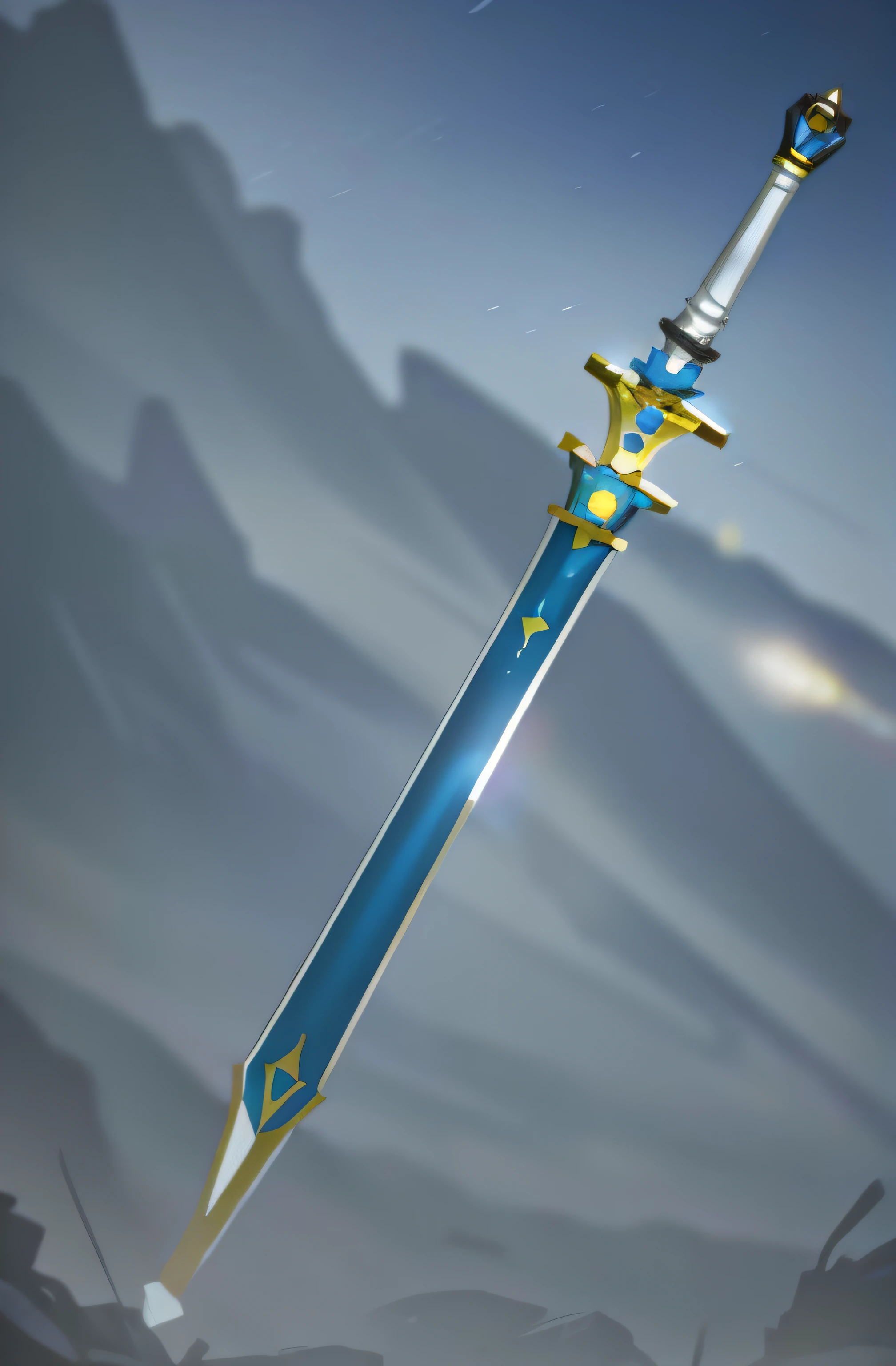 A magic sword,high-tech weapons,Wasteland Punk