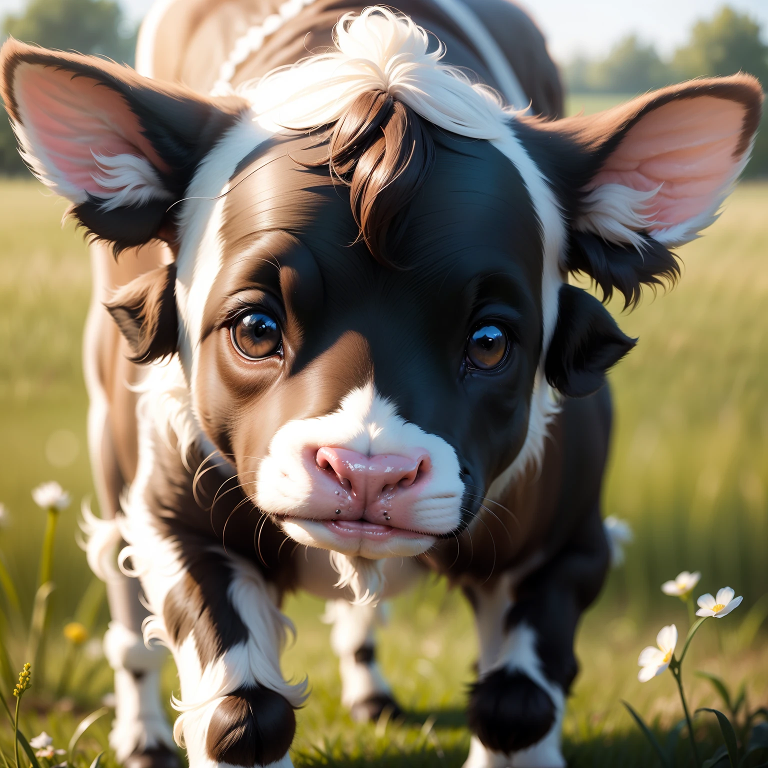 A lovely, cute, calf bull