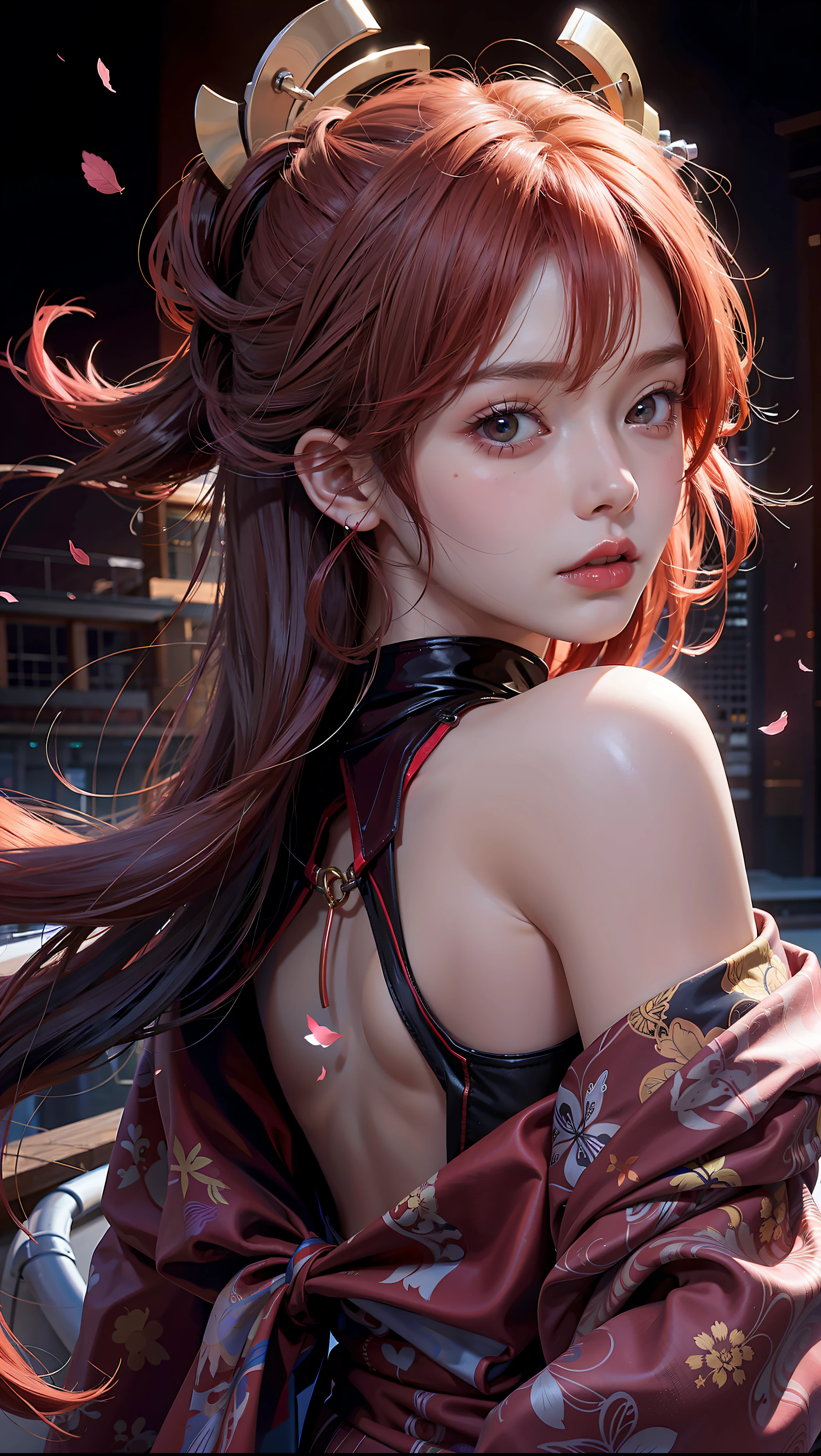 1girll,red hair
