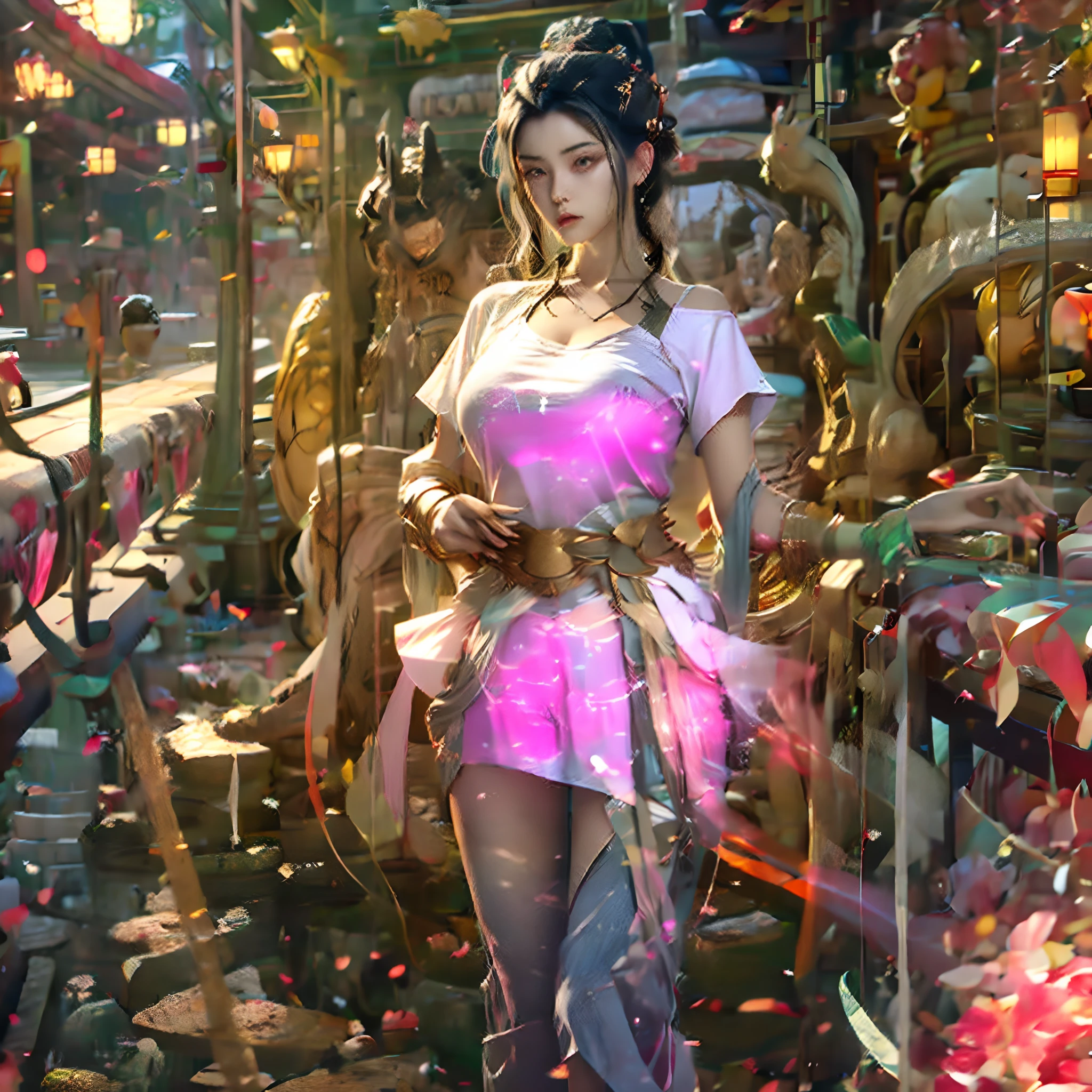 A girl in a short skirt with big breasts, A glimpse of the shock, Good-looking, No powder applied, But she looked bright, I couldn't help but look around her, I saw that her daughter was tall,A pair of round breasts bulged the pink skinny T-shirt,The waist is thin,Fully developed buttocks appear fuller,