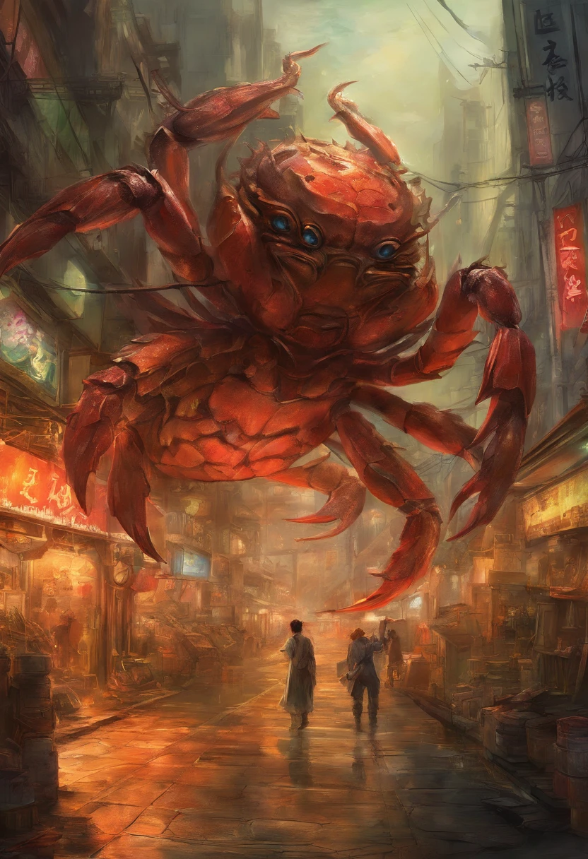 Fukushima, Japan, radiation marine life，Huge mutant killer crab，Destruction of Shibuya Street, Tokyo，Rivers of blood flow