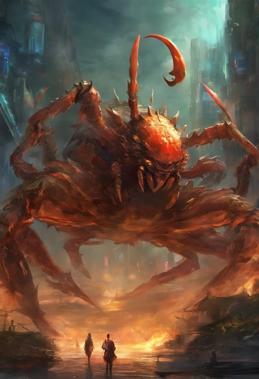 Fukushima, Japan, radiation marine life,Huge mutant killer crab,Destruction of Shibuya Street, Tokyo,Rivers of blood flow