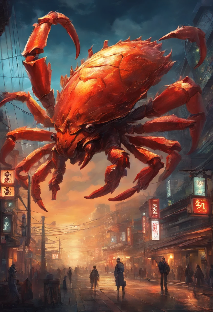 Fukushima, Japan, radiation marine life,Huge mutant killer crab,Destruction of Shibuya Street, Tokyo,Rivers of blood flow