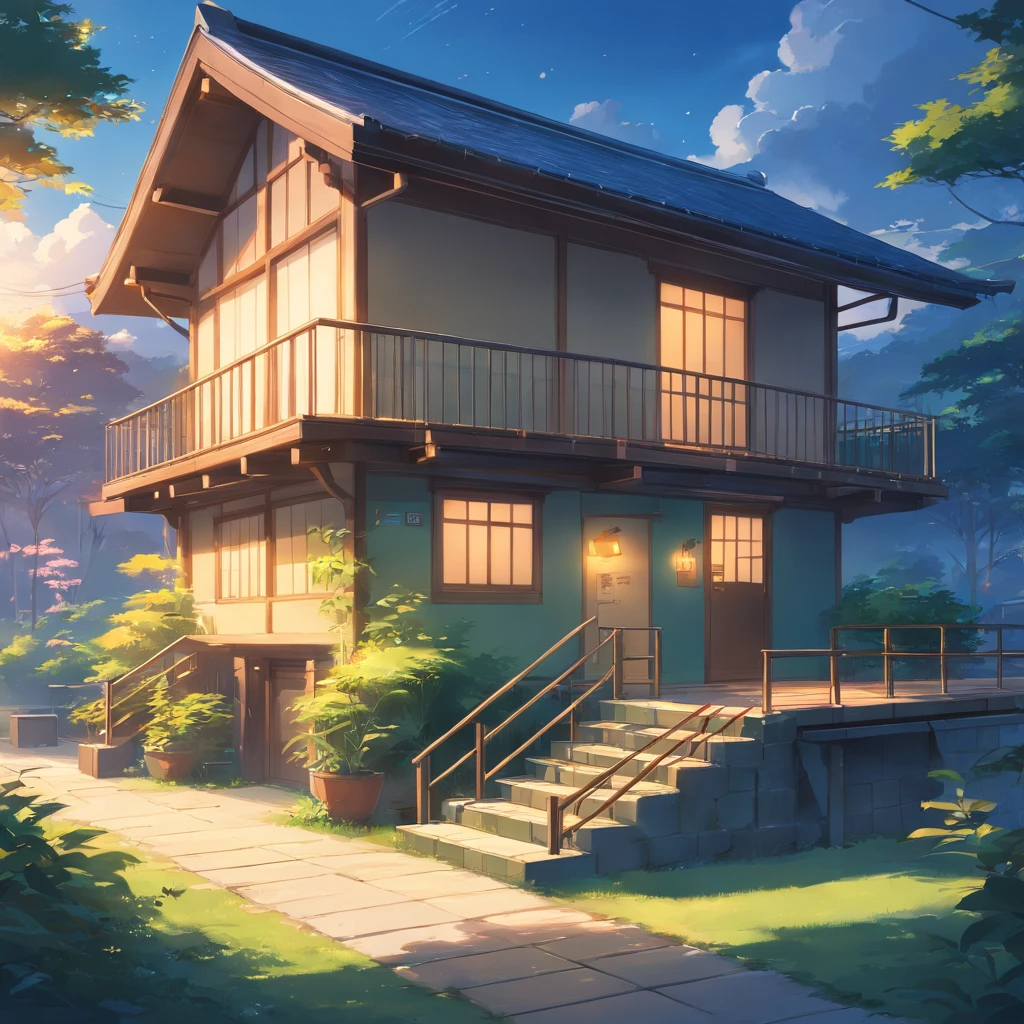 the night,Close-up of the cottage,small bridges, ross tran. scenery background, ryan dyar, environment painting, Beautiful oil matte painting, photorealistic landscapes, 4k hd matte digital painting, 8 k resolution digital painting, 8k resolution digital painting, hyperrealistic landscape, inspired by Raphael Lacoste, Illustration matte painting, beautiful digital painting