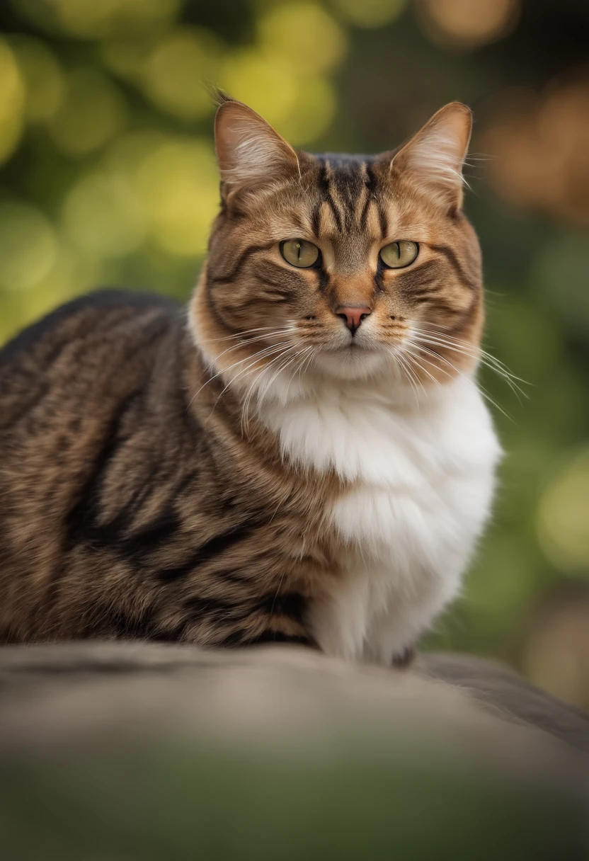 Capture a chic and fat pheasant cat、Produces ultra-high-definition images, Classic Cat Pose. Use of advanced macro photography techniques、Emphasizes the intricate details of the cat's coat, mustaches, And expressive eyes. Place the camera at the cat's eye level, Create an intimate connection between the viewer and the cat subject. Implement a wide aperture for a shallow depth of field, Makes the cat stand out clearly against a gently blurred background. Improve lighting to emphasize the texture and contours of the cat's body, Use of Software, Remove hard shadows with diffused lighting、Software Creation, cosy atmosphere. Catch a cat in a relaxed and balanced posture, Show its flexibility and elegance. Experiments to capture the moment of movement of nature, Stretching, Grooming, etc., To convey a sense of authenticity. Implement post-processing techniques to improve image clarity, Contrasty, and color balance, Ensure every aspect, From the intricate patterns of cats to their intense gazes, Rendered in stunning detail. It is the last, convey the gentle beauty and innate grace of cats,,, Capture fleeting moments celebrating the unique essence of a cat's curiosity and calmness.