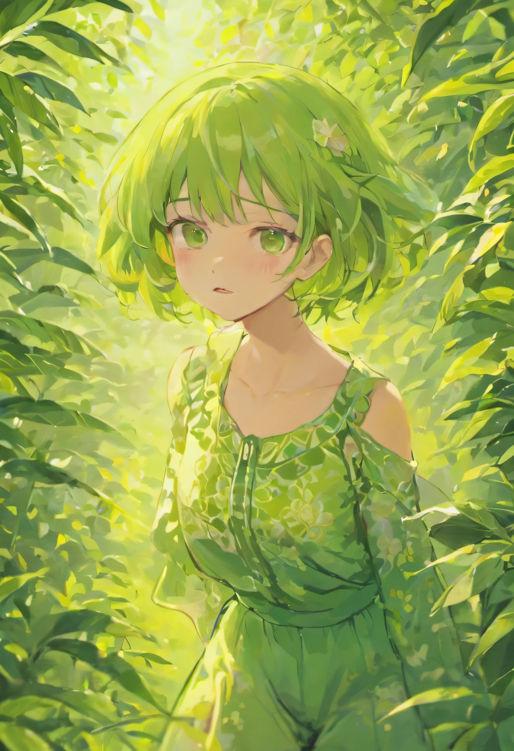 RAW photos, Highest quality), (Realistic, Photorealistic: 1.3), Highest quality, Masterpiece, Very delicate and beautiful, Highly detailed, CG, Unity, 2k wallpaper, Wonderful, beautiful of detail, Masterpiece, Light smile, Highest quality, Highly detailed CG Great Unity 8k wallpaper, Selfie Photos, Big tits, Surrounded by cherry blossom trees, Wear jumpsuit color green tea batik suit