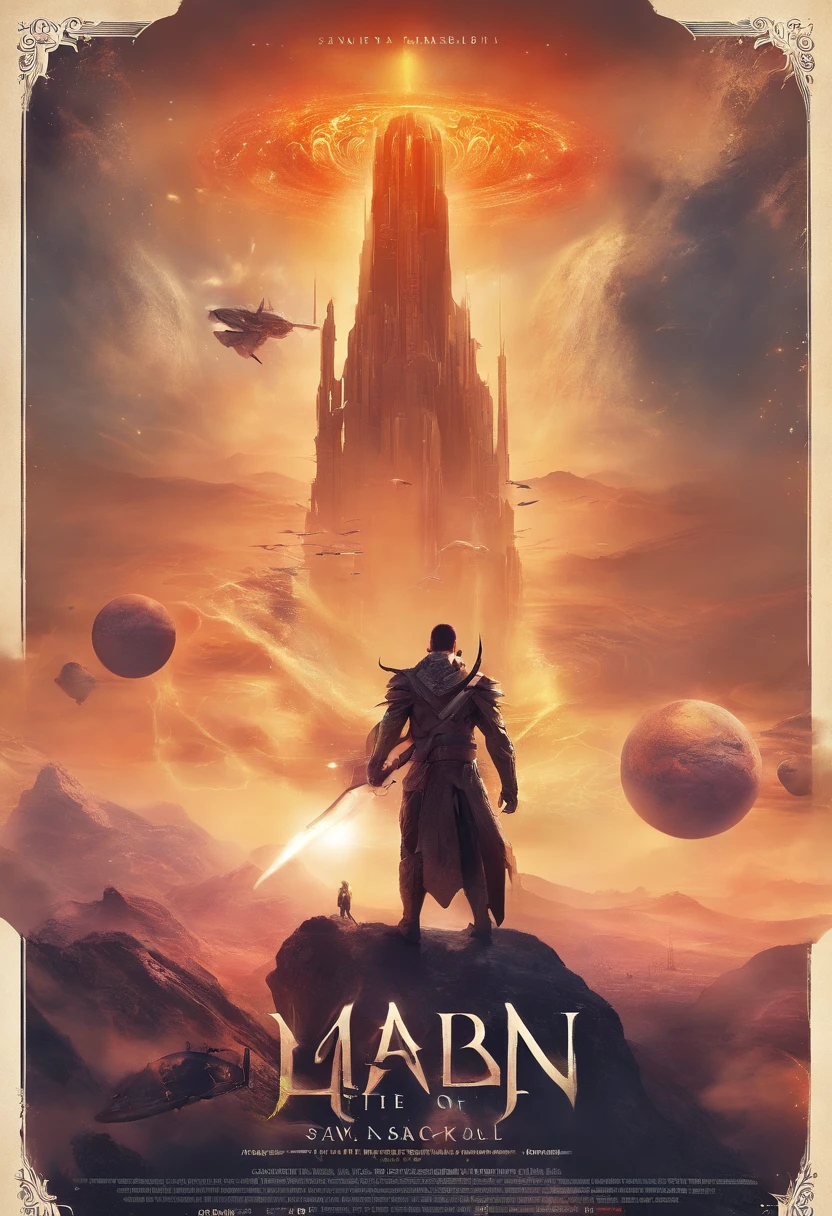 Craft a captivating movie poster that depicts the epic clash between humanity and an advanced alien race. Showcase the looming threat of the alien invaders, the resilience of human defenders, and the otherworldly technology and landscapes, capturing the essence of an intergalactic war for survival