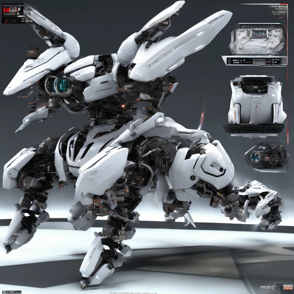 An alien，full bodyesbian，Humanoid，mechs，(Wearing a white zirconium dioxide ceramic surface mech:1.5)，(((Hard surface properties)))，(((streamlined line design)))，It has refined features in a sci-fi environment,with light glowing, Sparks and lights, best qualtiy，tmasterpiece，Photorealsitic, Highly detailed, iintricate，unreal 5 render，