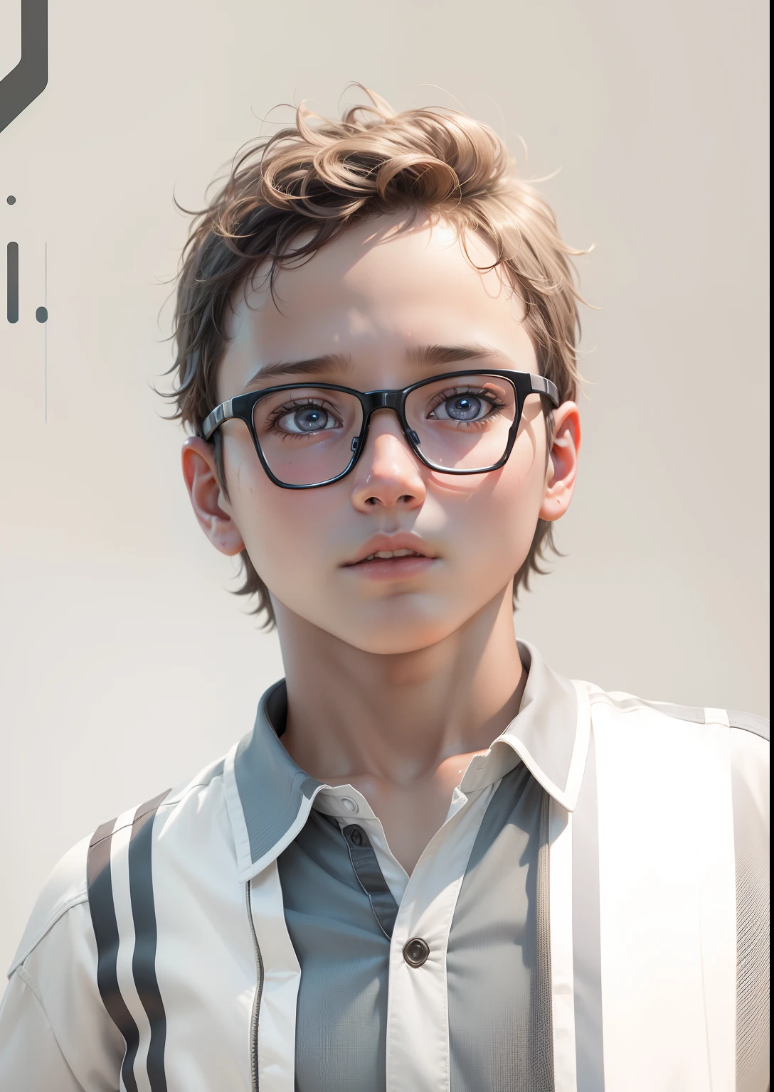 Transform this photo of a young boy into a highly realistic AI avatar with detailed facial features, natural expressions, and lifelike skin tones.