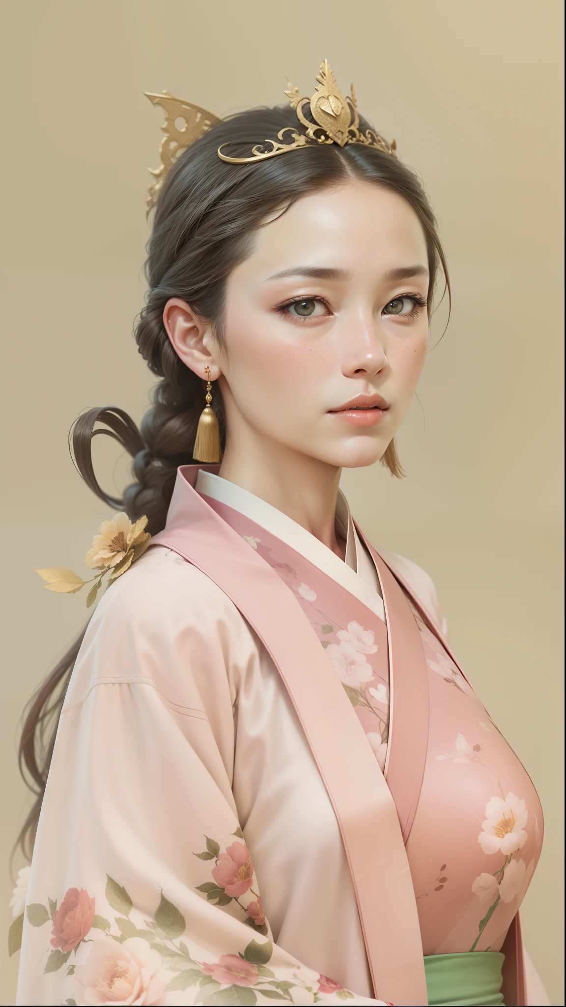 Historical figures《A woman who is》Portraits are realistic,Chinese costume characters,Be realistic ,best qualityer,超高分辨率,highly detailed,8K分辨率,finely detailled,physically-based renderingt,Good balance,symmetriced face,Realistic photos,realistic model,RAW photo1.4,hdr,Realistic Art Original Photo Restoration Scale 1:1 Surreal reproduction of the slightly chubby and rounded facial skin of the character