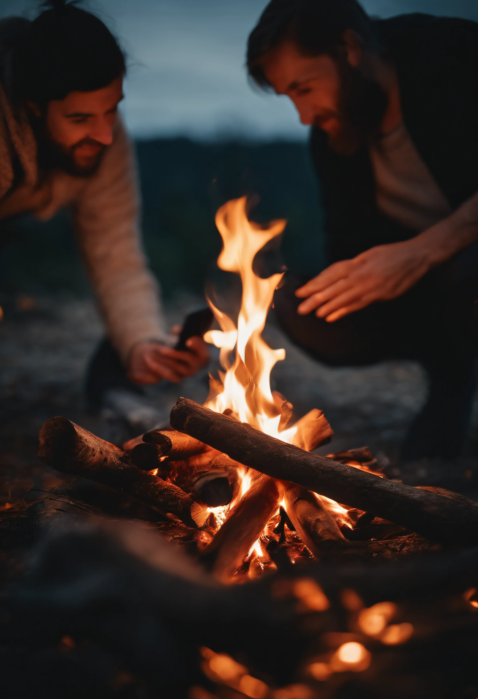 Bonfire, Togetherness, Joy Time of Day: Evening Camera: Smartphone Lens: Standard