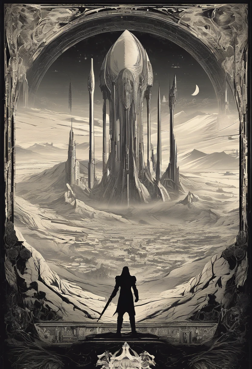 Craft a captivating movie poster that depicts the epic clash between humanity and an advanced alien race. Showcase the looming threat of the alien invaders, the resilience of human defenders, and the otherworldly technology and landscapes, capturing the essence of an intergalactic war for survival