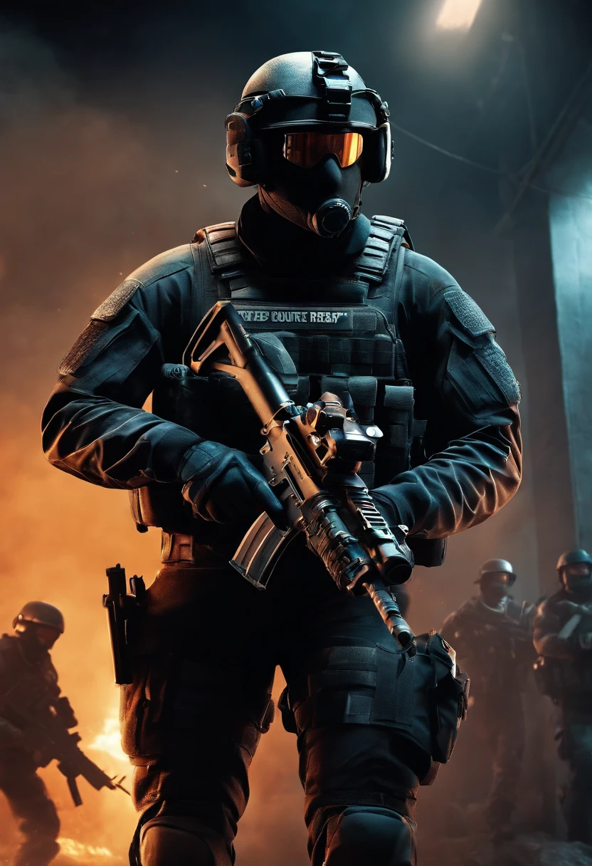 counter terrorist operation, fps, game style, SWAT team, gun game