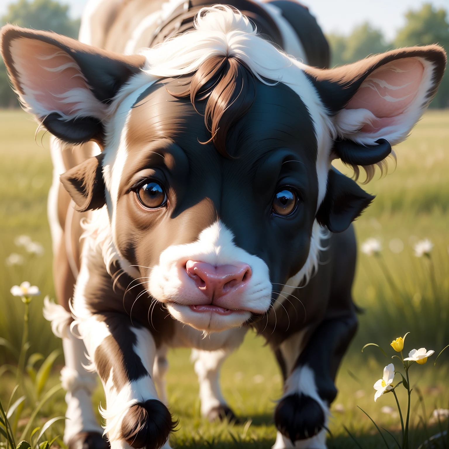 two cows are copulating,she is one cow of them