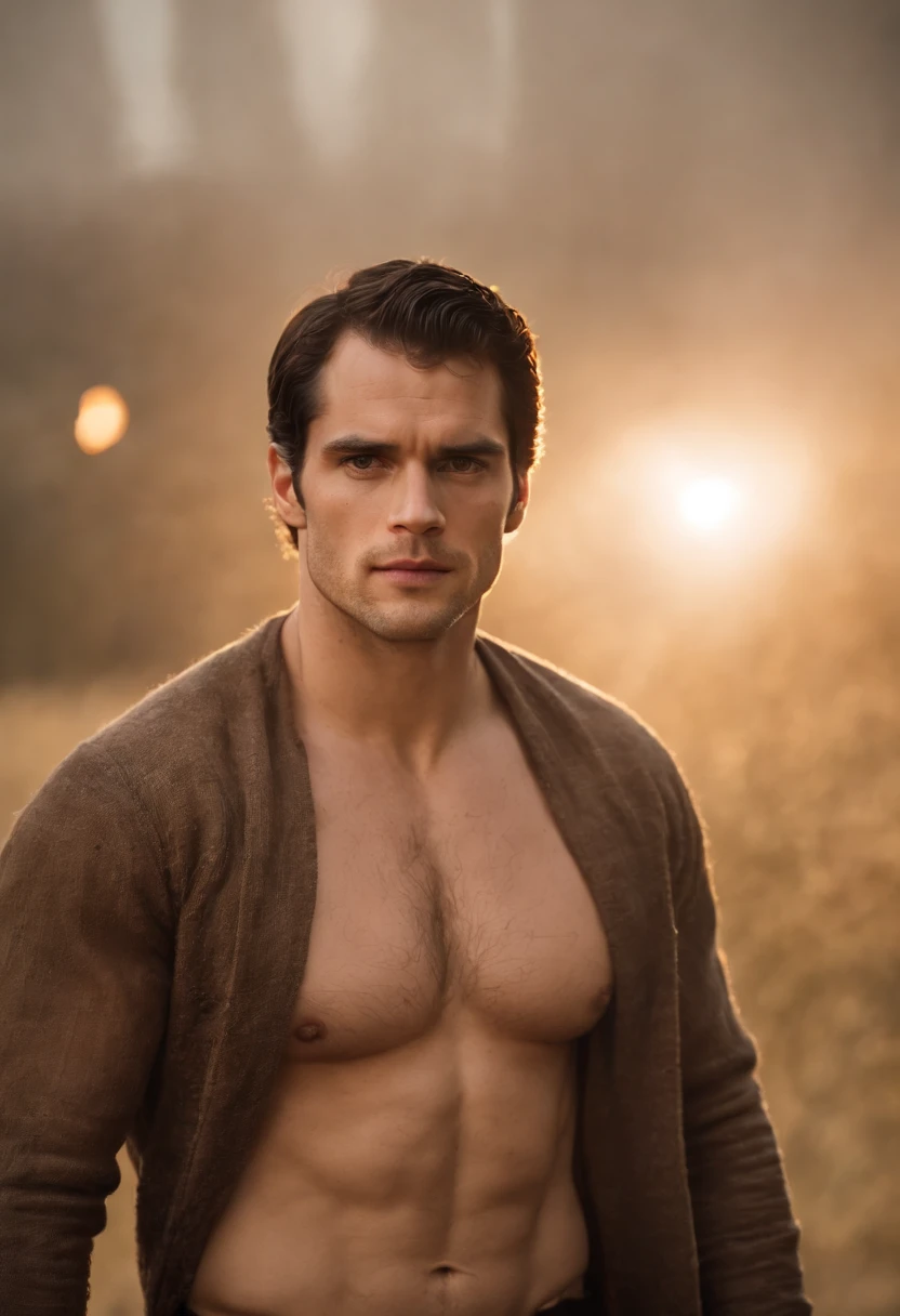 Um anjo pelado,seminu, Shining in the sky,seu rosto parece com o Henry cavill. His body is muscular and pectoral defined. tanquinho. virilha. Cochas, cabelos contra o vento. Asas enormes indo e vindo. Mostrando gloria e resplendor.