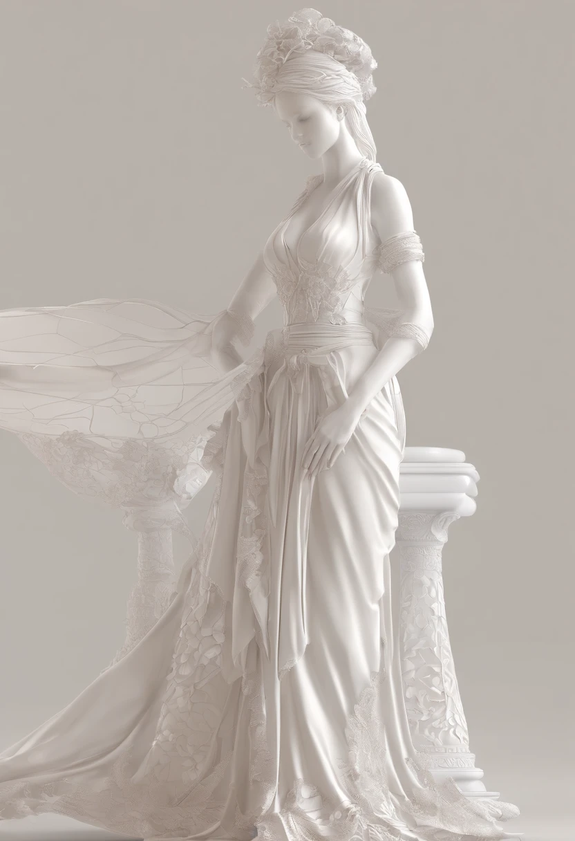 Silhouette of a beautiful woman
