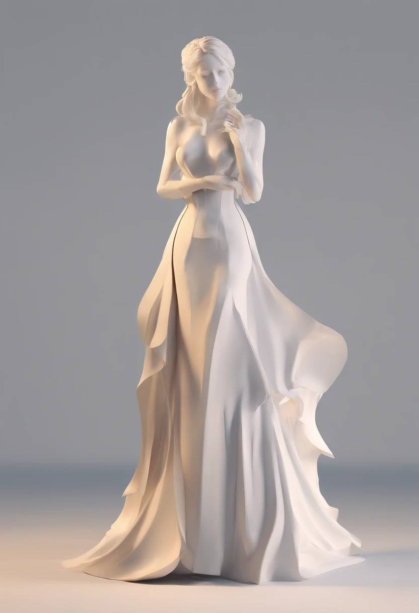 Silhouette of a beautiful woman