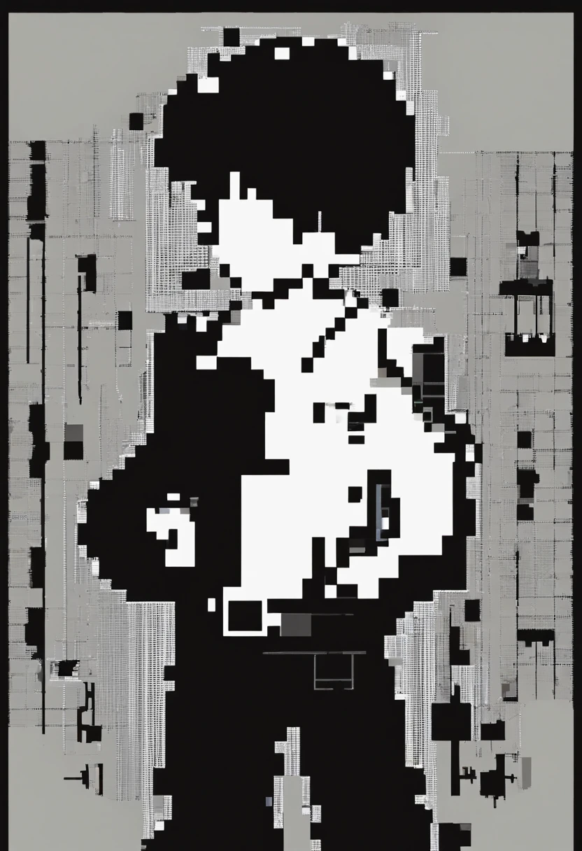 Silhouette of a cool young man