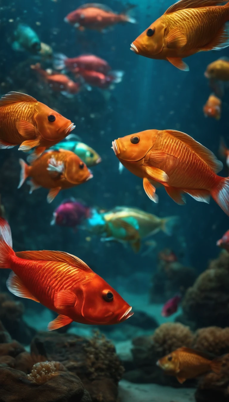 Lanterns sea fish