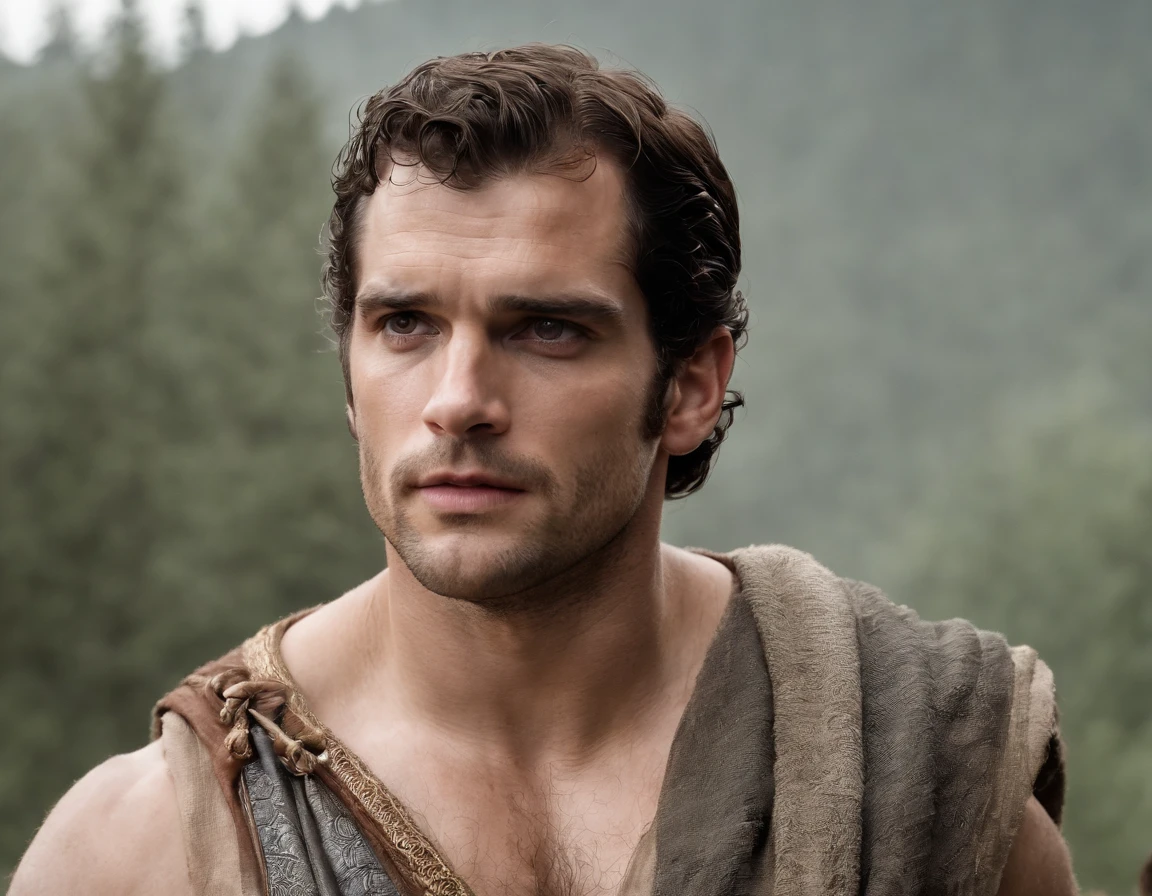 Henry cavill como um deus Grego. Nu,apollo. Hercules