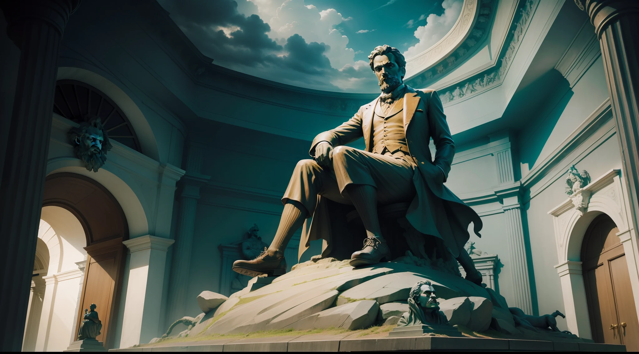 Statue of friedrich nietzsche