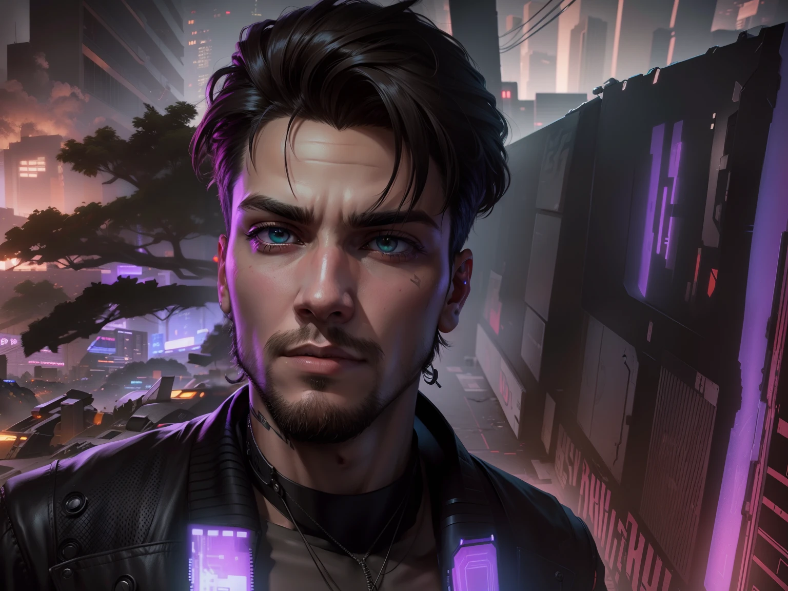 Change Background cyberpunk handsome boy, realistic face ,8k,ultra realistic