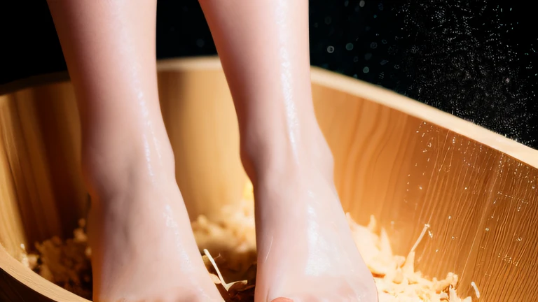 blackstockings,Wrist watch,only stockings,Wooden foot model,((top Quority,8K,tmasterpiece:1.3)