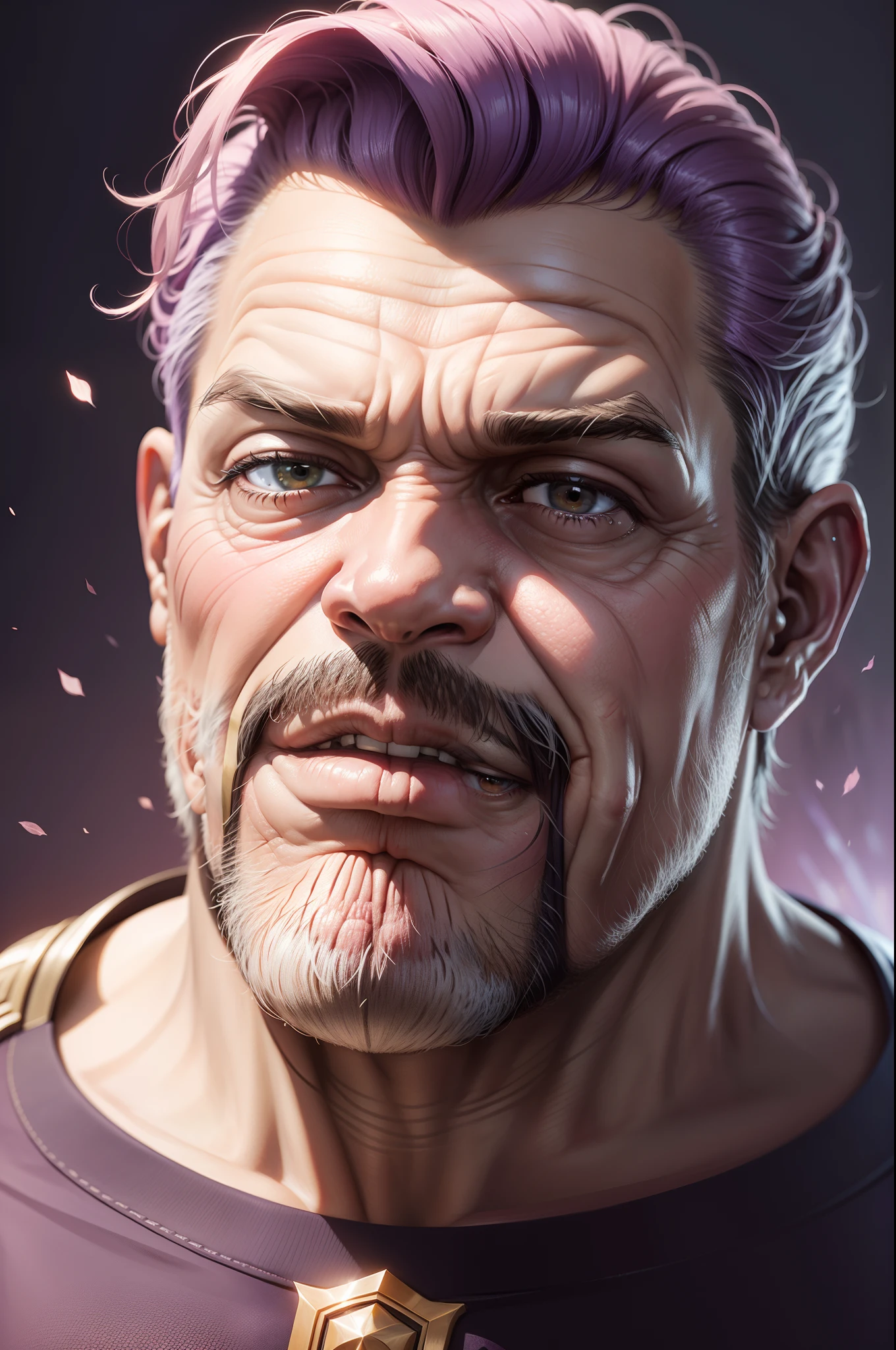 foto retrato realista de lula da silva, thanos