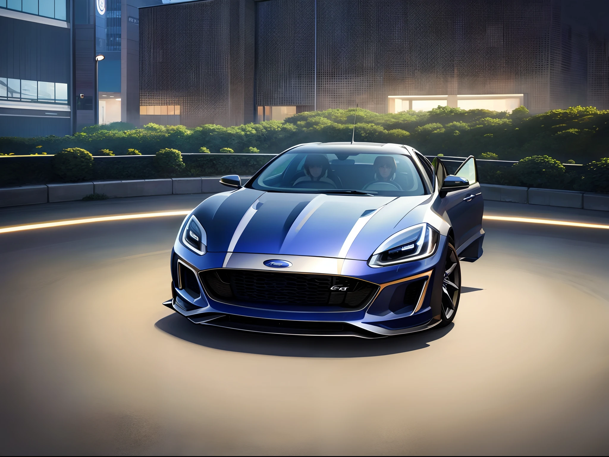 2025 Australian Ford Falcon GT Concept Car, Aggressive LED Headlights, 4 Door Sedan, Photo Realistic --auto