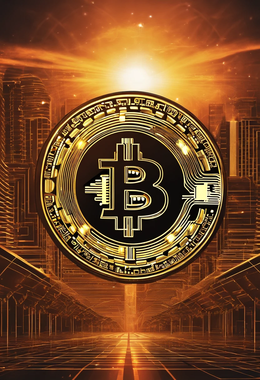Mostra o poder do bitcoin! Create a cover image that represents the digital financial revolution and the rise of bitcoin as a global currency.”