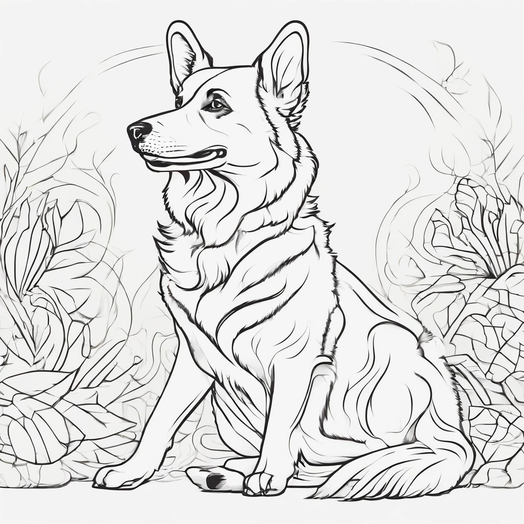 Coloring animal dogs