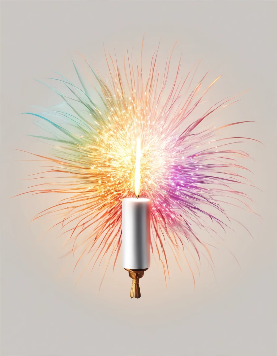 Draw a firecracker with a transparent background